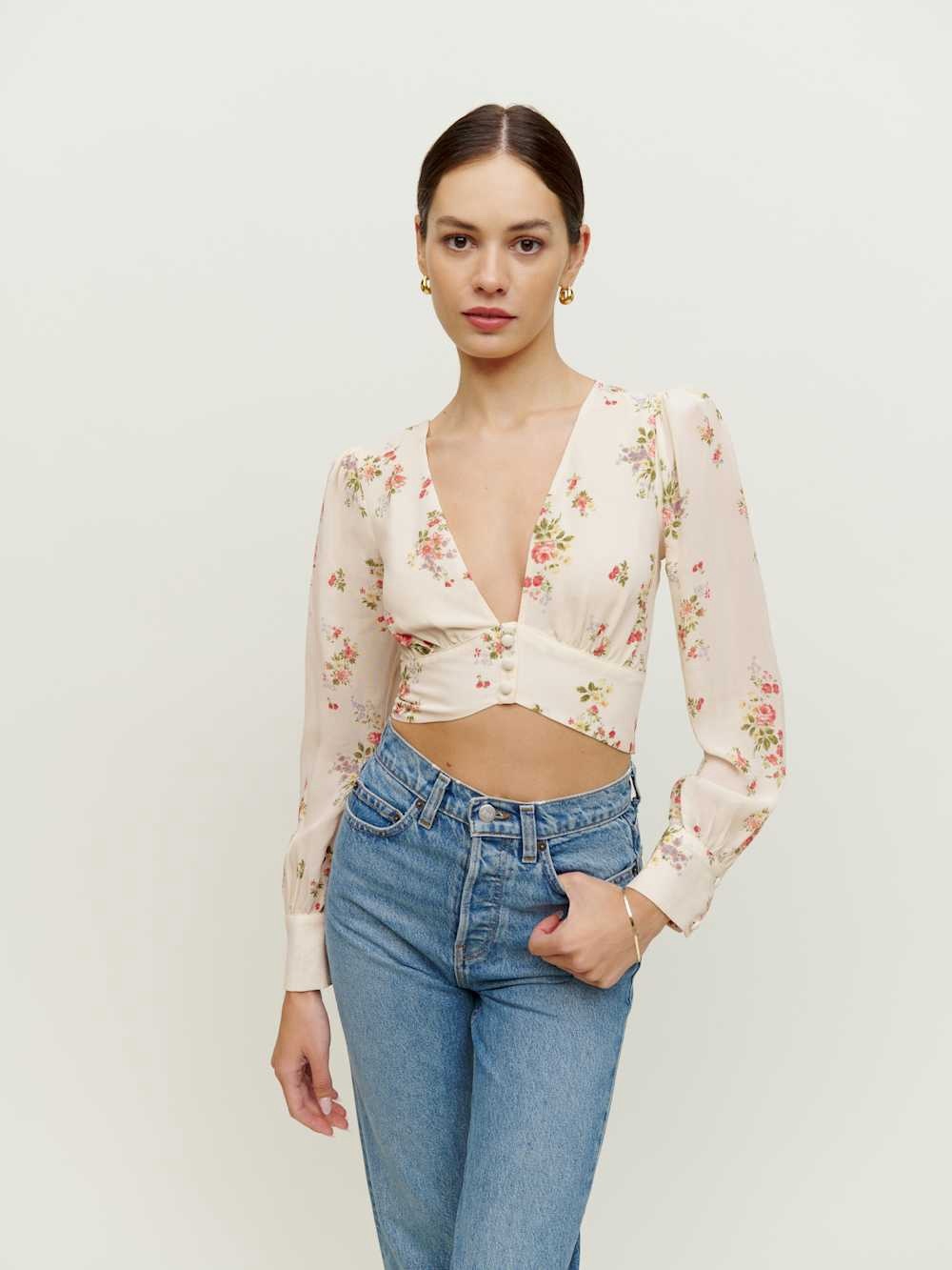 Reformation Averie Top- VGUC Sz 4